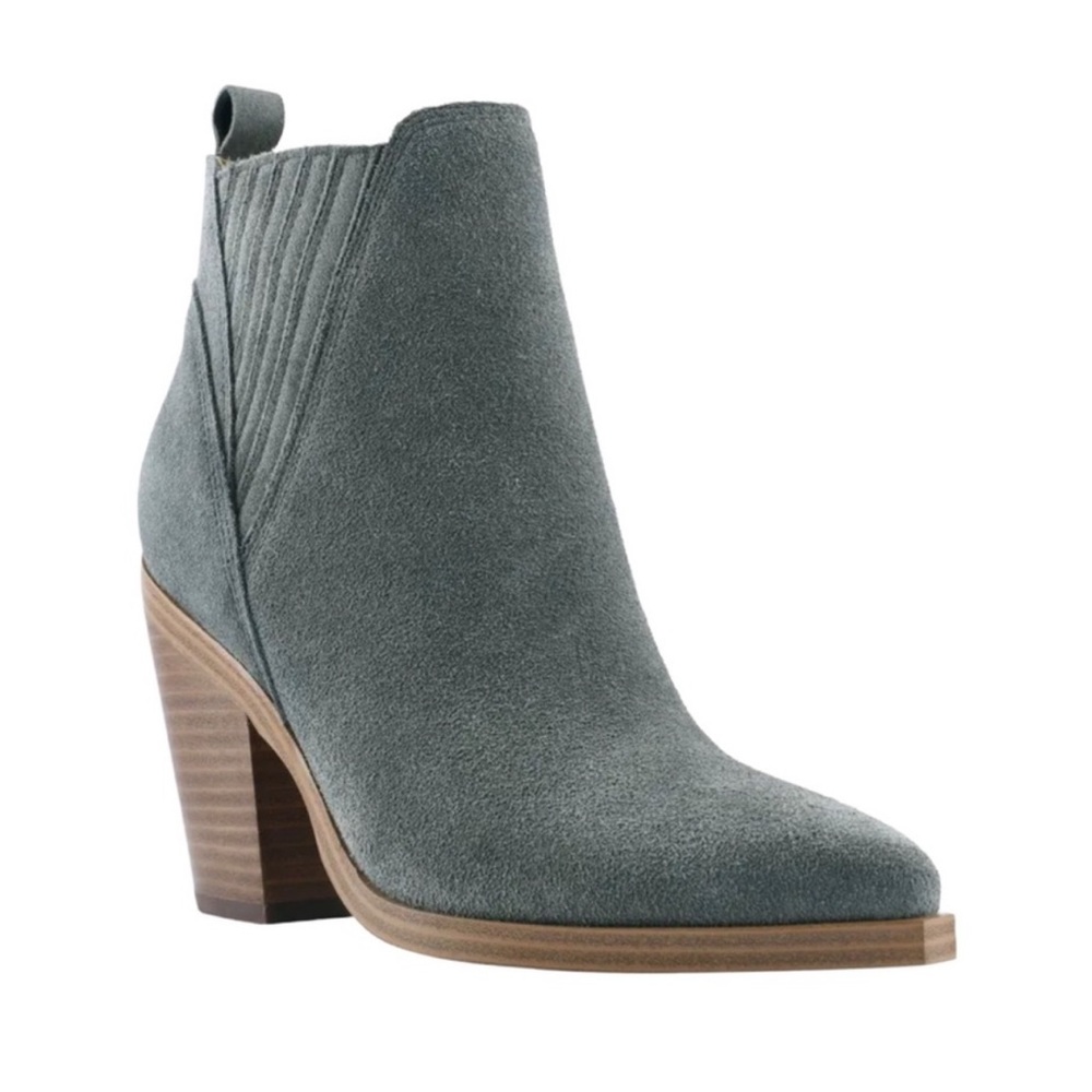 Marc Fisher Gadri Suede Block Bootie - Picture 1 of 7